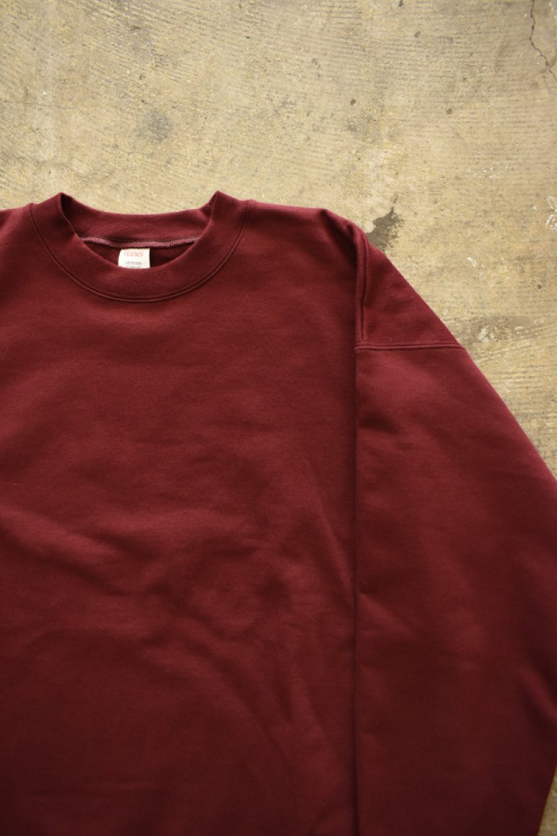 画像6: [NEW] Hanes crew neck sweat shirt -MAROON- (6)