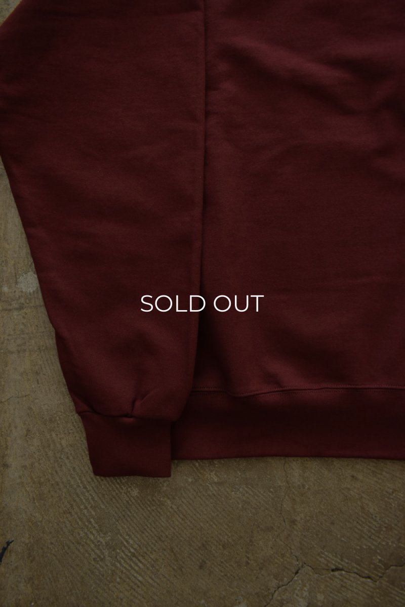 画像7: [NEW] Hanes crew neck sweat shirt -MAROON- (7)