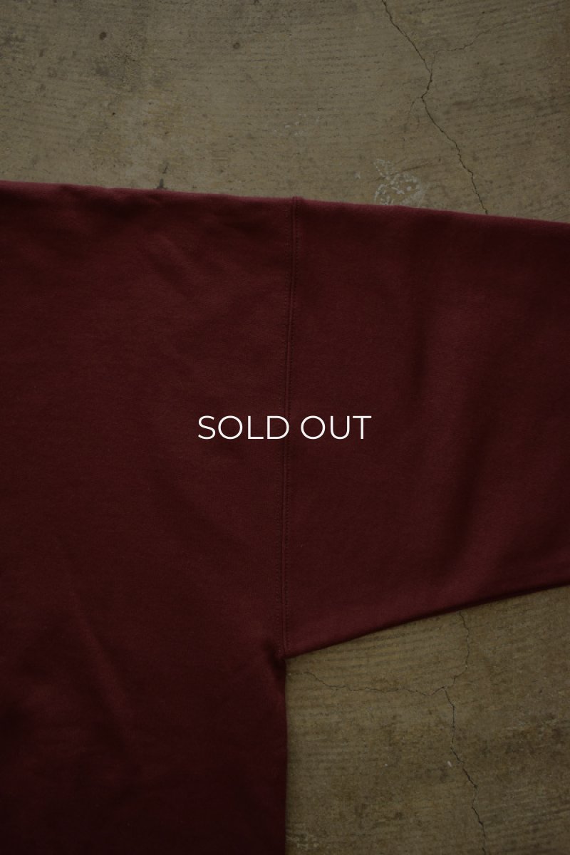 画像10: [NEW] Hanes crew neck sweat shirt -MAROON- (10)
