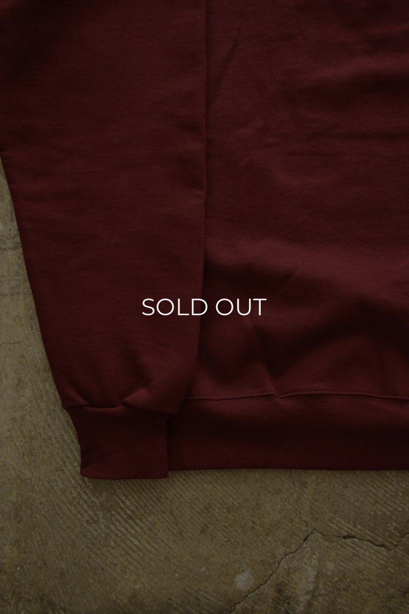 画像15: [NEW] Hanes crew neck sweat shirt -MAROON- (15)