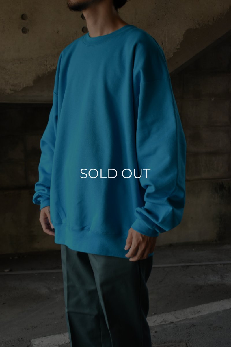 画像2: [NEW] Hanes crew neck sweat shirt -TEAL- (2)