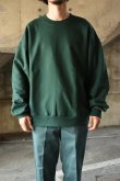 画像1: [NEW] Hanes crew neck sweat shirt -DEEP FOREST- (1)
