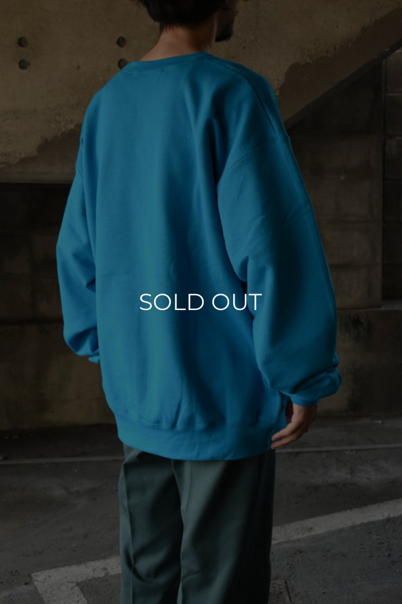 画像3: [NEW] Hanes crew neck sweat shirt -TEAL- (3)