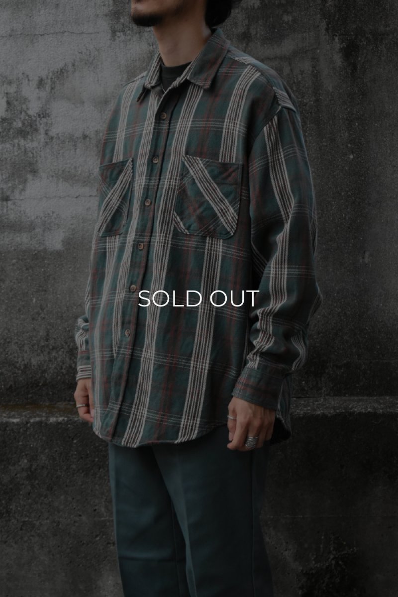 画像2: 90's ST JOHN'S BAY check flannel shirt (2)