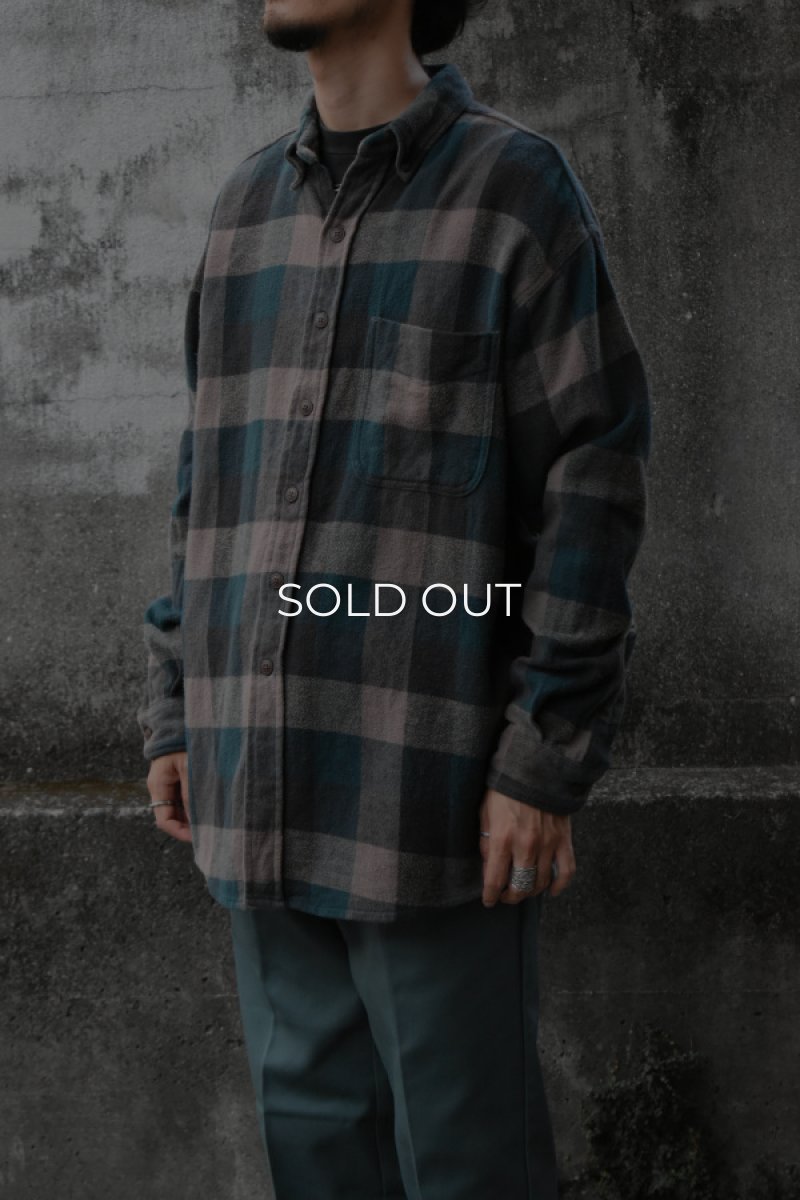 画像2: 90's ST JOHN'S BAY check flannel shirt (2)