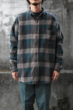 画像1: 90's ST JOHN'S BAY check flannel shirt (1)