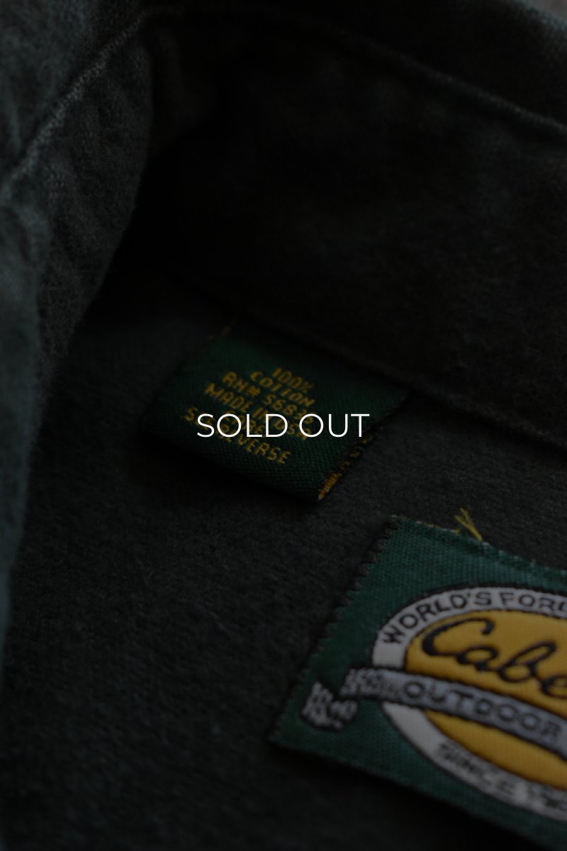 画像10: Cabela's chamois cloth shirt -made in USA- (10)