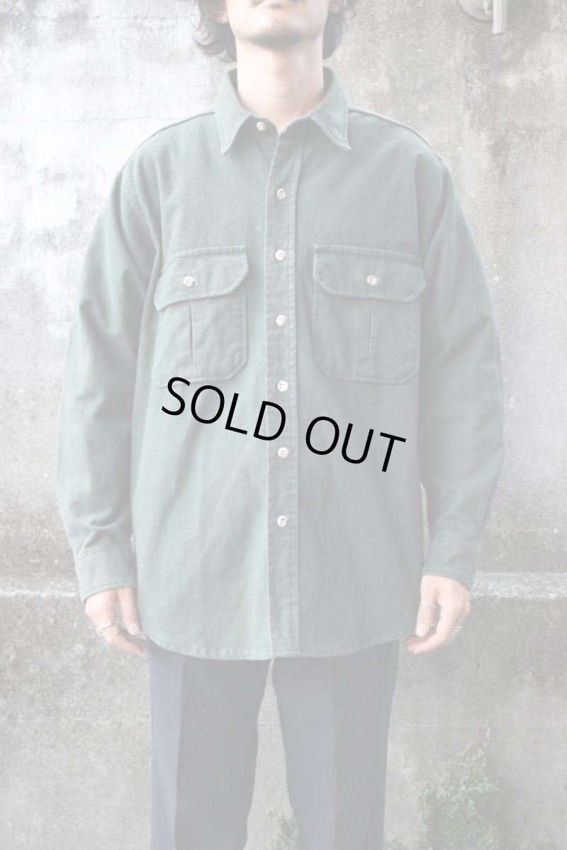 画像1: Cabela's chamois cloth shirt -made in USA- (1)