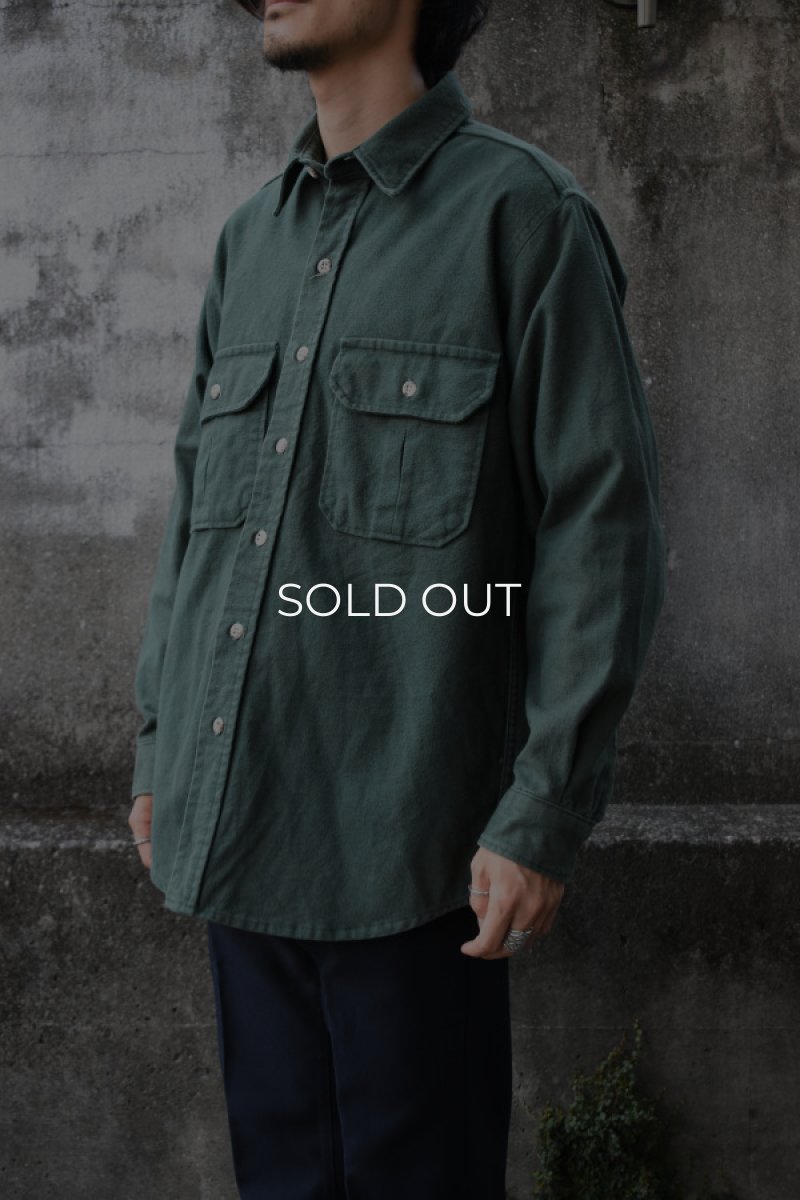 画像2: Cabela's chamois cloth shirt -made in USA- (2)
