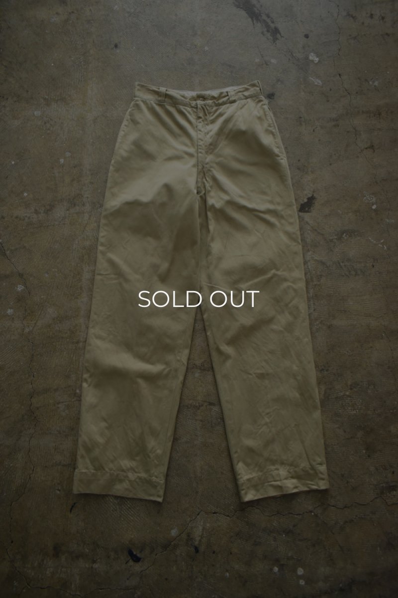 画像2: 60's US ARMY chino trousers -RAPID ZIP- (2)