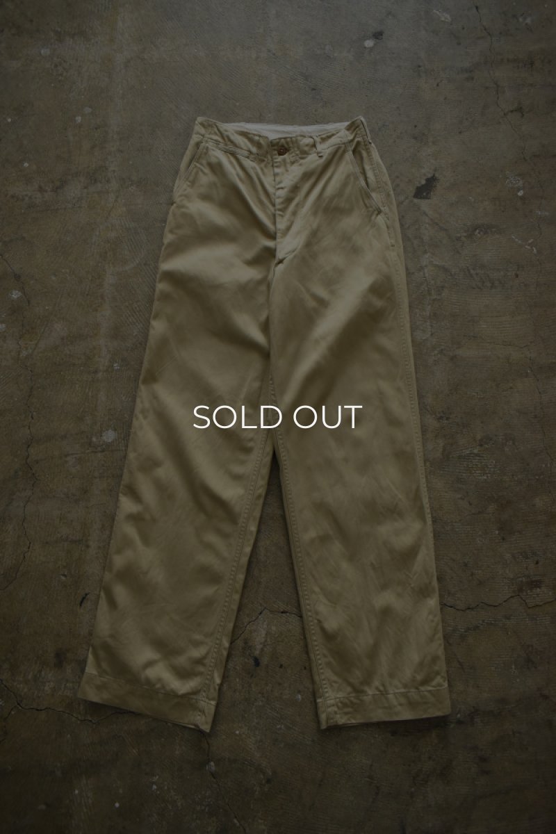 【実物40s】 US ARMYチノ M45 30×31 1940's US.ARMY M-45 Chino Trousers Deadstock |