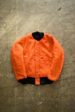画像22: [DEADSTOCK] 90's CONCORD by ALPHA INDUSTRIES MA-1 flight jacket -BLACK/ORANGE- (22)