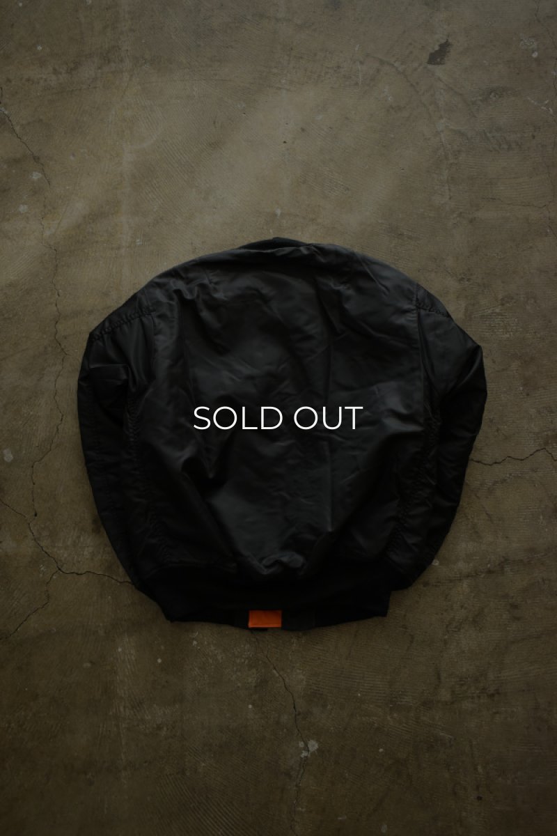 画像19: [DEADSTOCK] 90's CONCORD by ALPHA INDUSTRIES MA-1 flight jacket -BLACK/ORANGE- (19)
