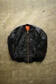 画像6: [DEADSTOCK] 90's CONCORD by ALPHA INDUSTRIES MA-1 flight jacket -BLACK/ORANGE- (6)