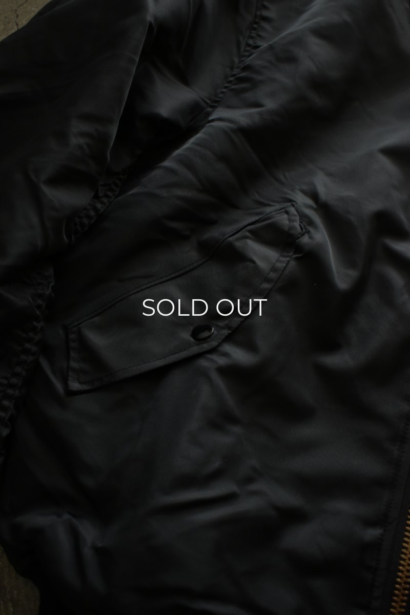 画像13: [DEADSTOCK] 90's CONCORD by ALPHA INDUSTRIES MA-1 flight jacket -BLACK/ORANGE- (13)