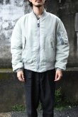 画像1: [DEADSTOCK] 90's CONCORD by ALPHA INDUSTRIES MA-1 flight jacket -SILVER/GRAY- (1)
