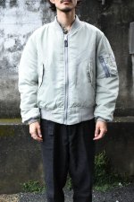 画像1: [DEADSTOCK] 90's CONCORD by ALPHA INDUSTRIES MA-1 flight jacket -SILVER/GRAY- (1)
