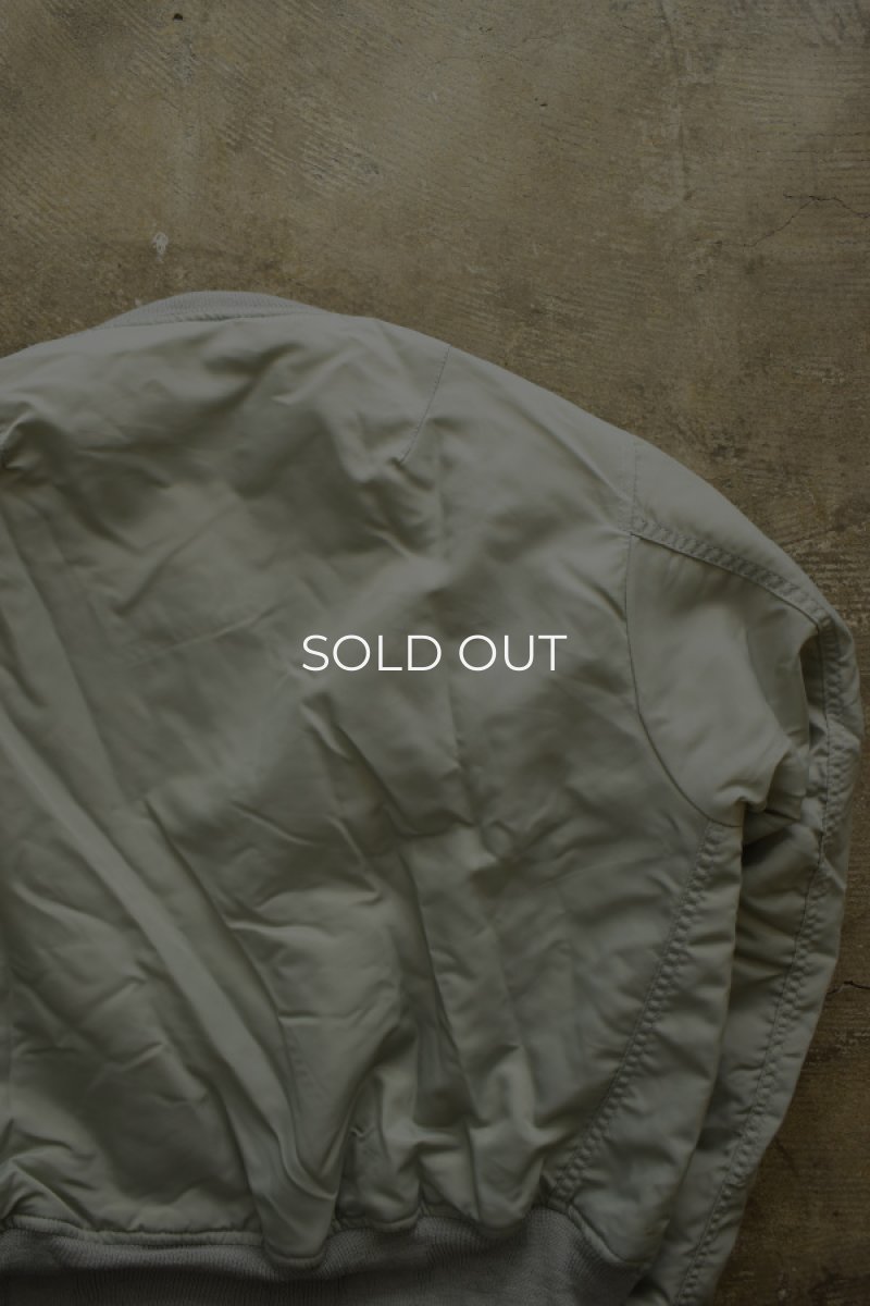 画像18: [DEADSTOCK] 90's CONCORD by ALPHA INDUSTRIES MA-1 flight jacket -SILVER/GRAY- (18)