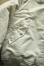 画像12: [DEADSTOCK] 90's CONCORD by ALPHA INDUSTRIES MA-1 flight jacket -SILVER/GRAY- (12)