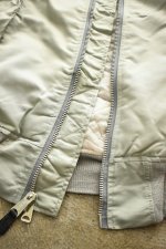 画像16: [DEADSTOCK] 90's CONCORD by ALPHA INDUSTRIES MA-1 flight jacket -SILVER/GRAY- (16)