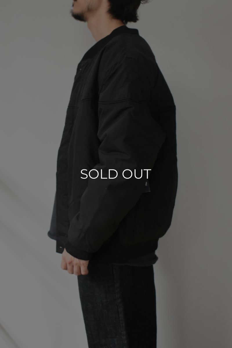 画像14: [NEW] Renegade Sports Wear Padded Circle Shoulder Derby Jacket [BLACK] (14)