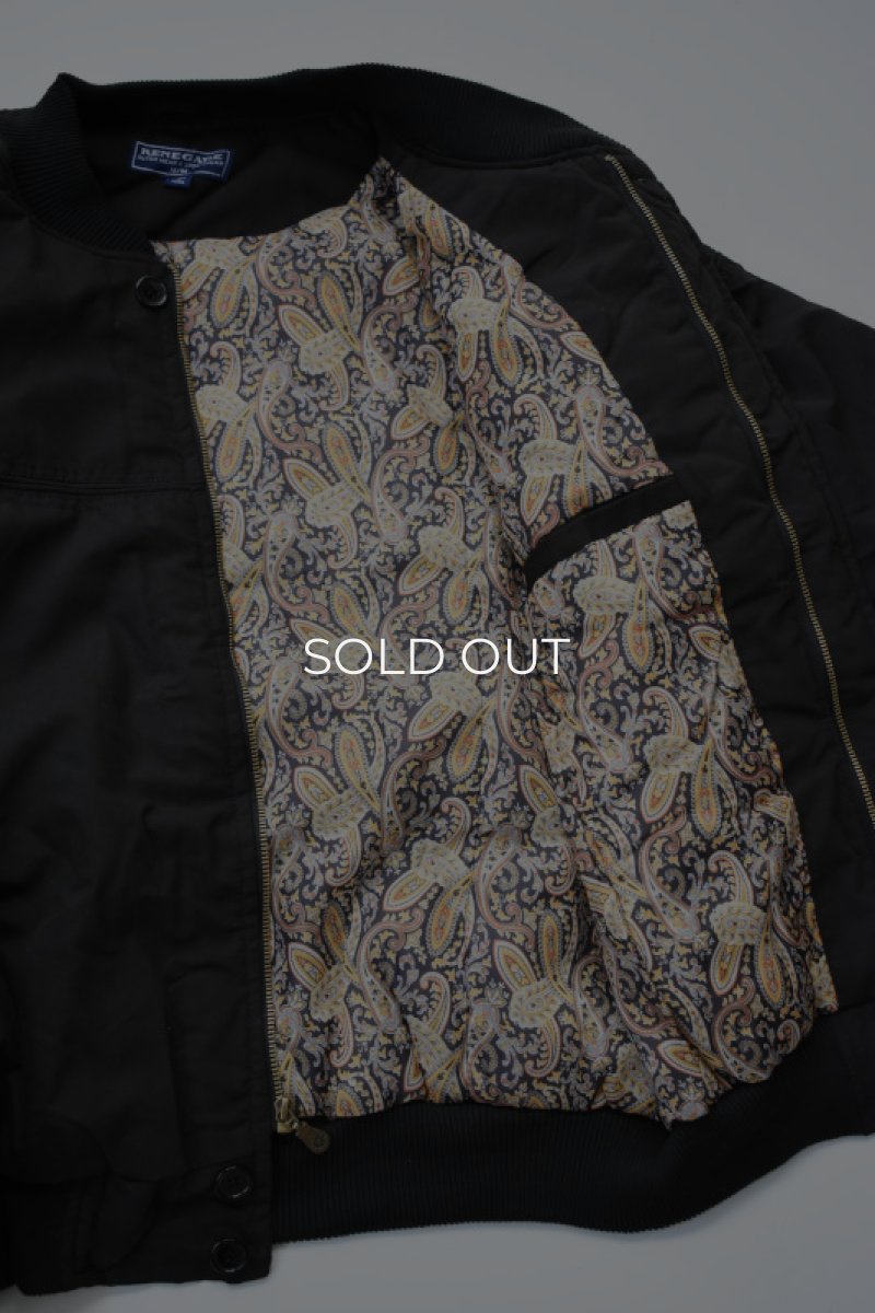 画像12: [NEW] Renegade Sports Wear Padded Circle Shoulder Derby Jacket [BLACK] (12)