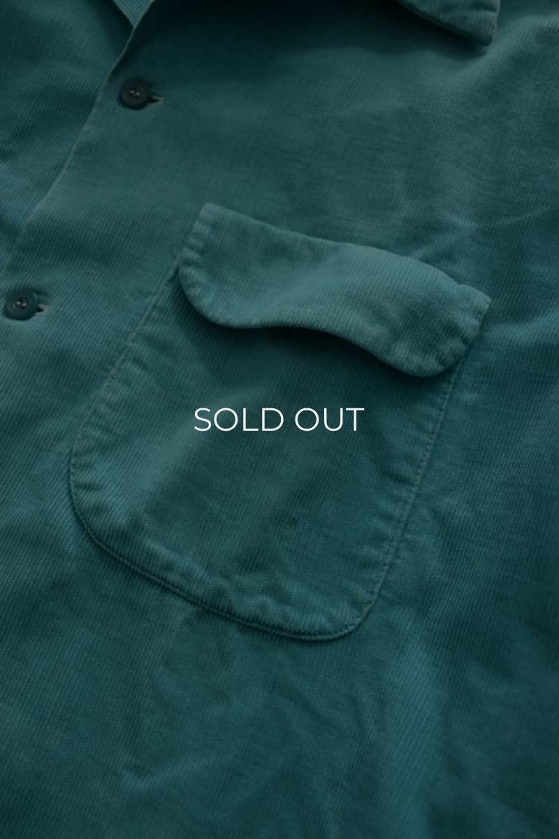 画像7: 40's TOWNCRAFT corduroy open collar shirt (7)