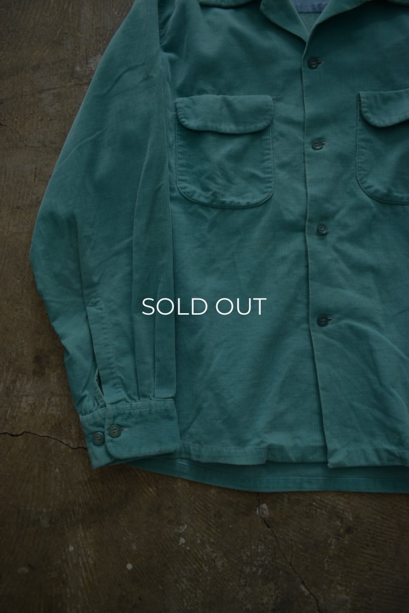 画像3: 40's TOWNCRAFT corduroy open collar shirt (3)