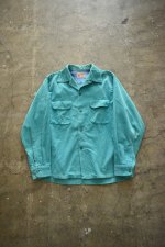 画像1: 40's TOWNCRAFT corduroy open collar shirt (1)