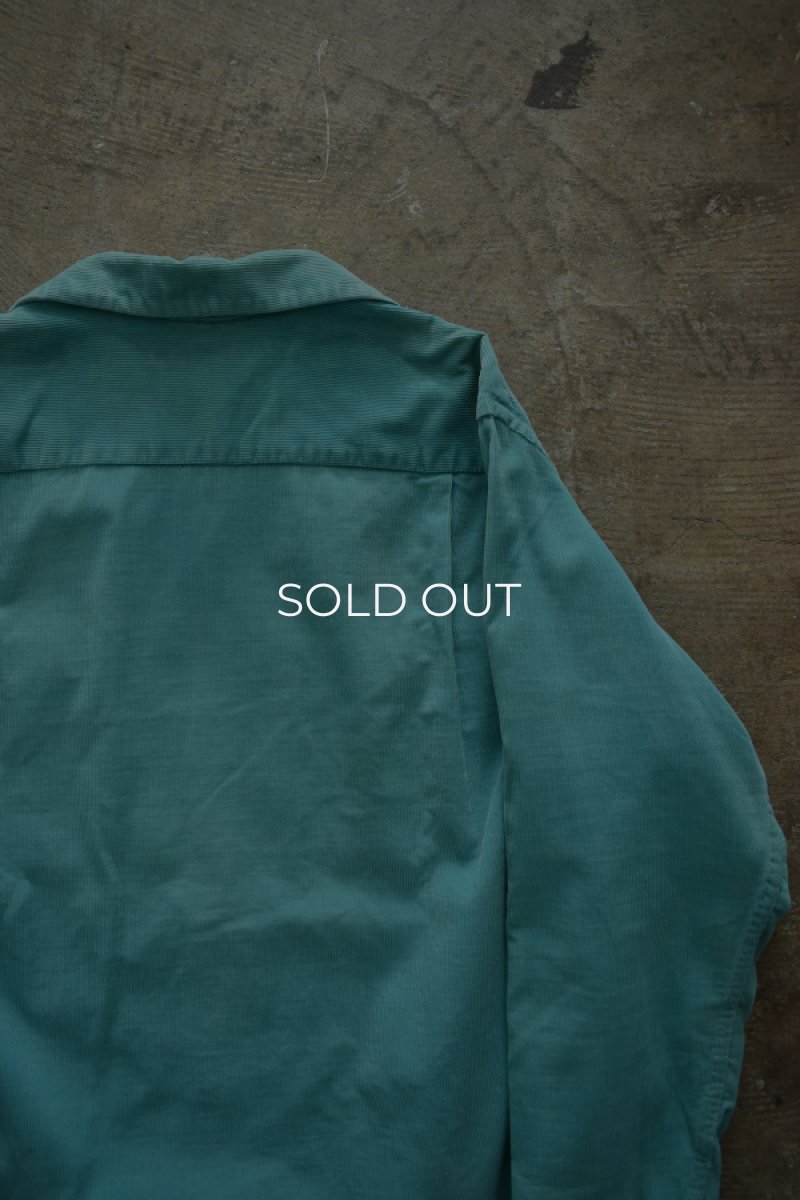 画像13: 40's TOWNCRAFT corduroy open collar shirt (13)