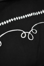 画像17: [NEW] Rockmount Ranch Wear Western Bolero Jacket [BLACK/ROPE DESIGN] (17)