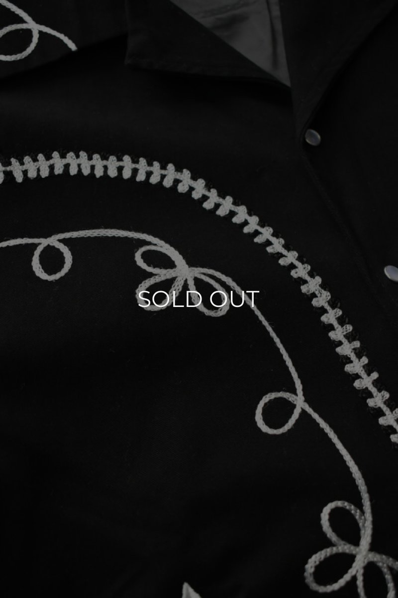 画像10: [NEW] Rockmount Ranch Wear Western Bolero Jacket [BLACK/ROPE DESIGN] (10)