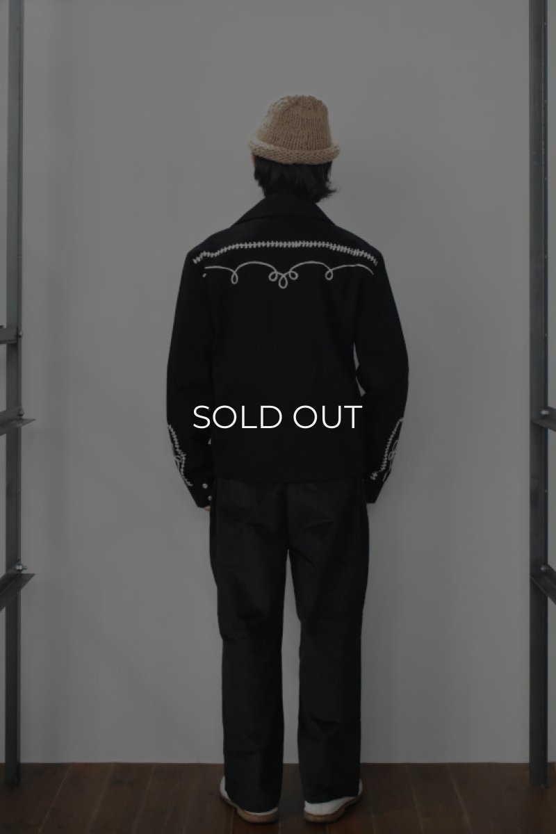 画像27: [NEW] Rockmount Ranch Wear Western Bolero Jacket [BLACK/ROPE DESIGN] (27)