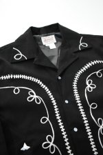 画像3: [NEW] Rockmount Ranch Wear Western Bolero Jacket [BLACK/ROPE DESIGN] (3)