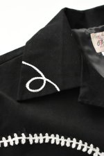 画像9: [NEW] Rockmount Ranch Wear Western Bolero Jacket [BLACK/ROPE DESIGN] (9)