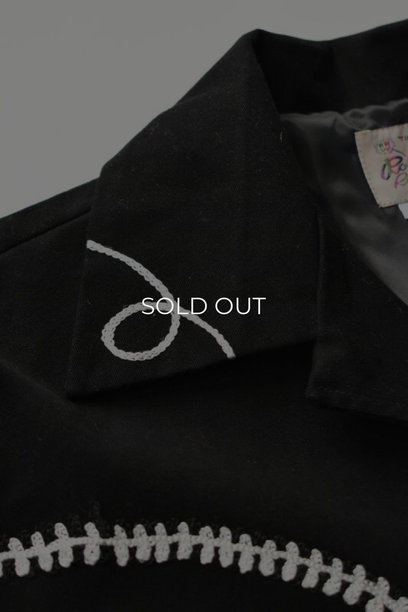 画像9: [NEW] Rockmount Ranch Wear Western Bolero Jacket [BLACK/ROPE DESIGN] (9)