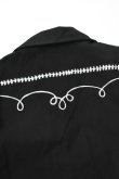 画像16: [NEW] Rockmount Ranch Wear Western Bolero Jacket [BLACK/ROPE DESIGN] (16)