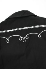 画像16: [NEW] Rockmount Ranch Wear Western Bolero Jacket [BLACK/ROPE DESIGN] (16)