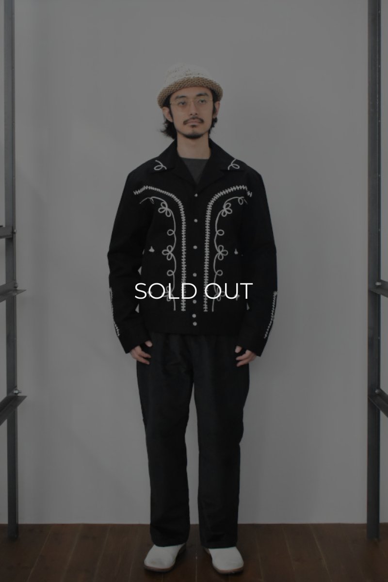 画像24: [NEW] Rockmount Ranch Wear Western Bolero Jacket [BLACK/ROPE DESIGN] (24)