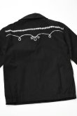 画像15: [NEW] Rockmount Ranch Wear Western Bolero Jacket [BLACK/ROPE DESIGN] (15)