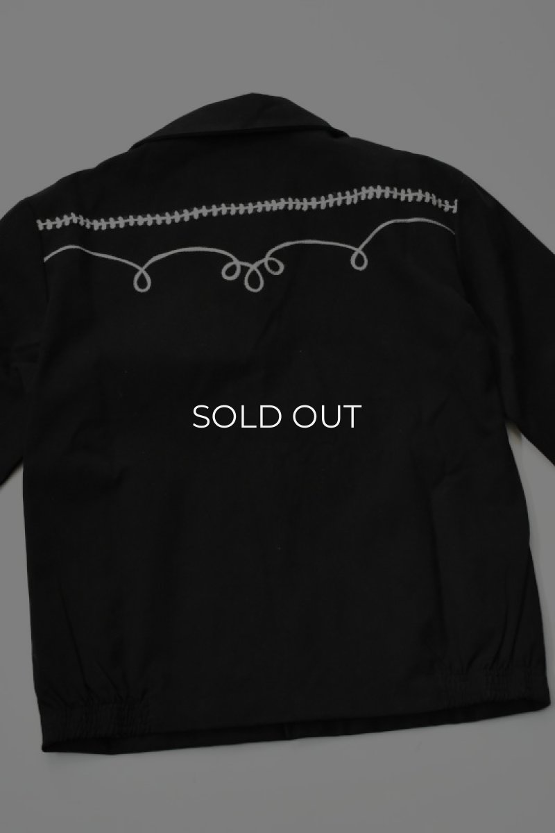 画像15: [NEW] Rockmount Ranch Wear Western Bolero Jacket [BLACK/ROPE DESIGN] (15)