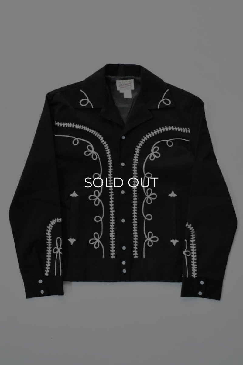 画像2: [NEW] Rockmount Ranch Wear Western Bolero Jacket [BLACK/ROPE DESIGN] (2)