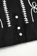 画像5: [NEW] Rockmount Ranch Wear Western Bolero Jacket [BLACK/ROPE DESIGN] (5)