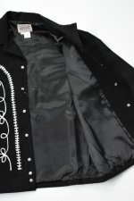 画像8: [NEW] Rockmount Ranch Wear Western Bolero Jacket [BLACK/ROPE DESIGN] (8)