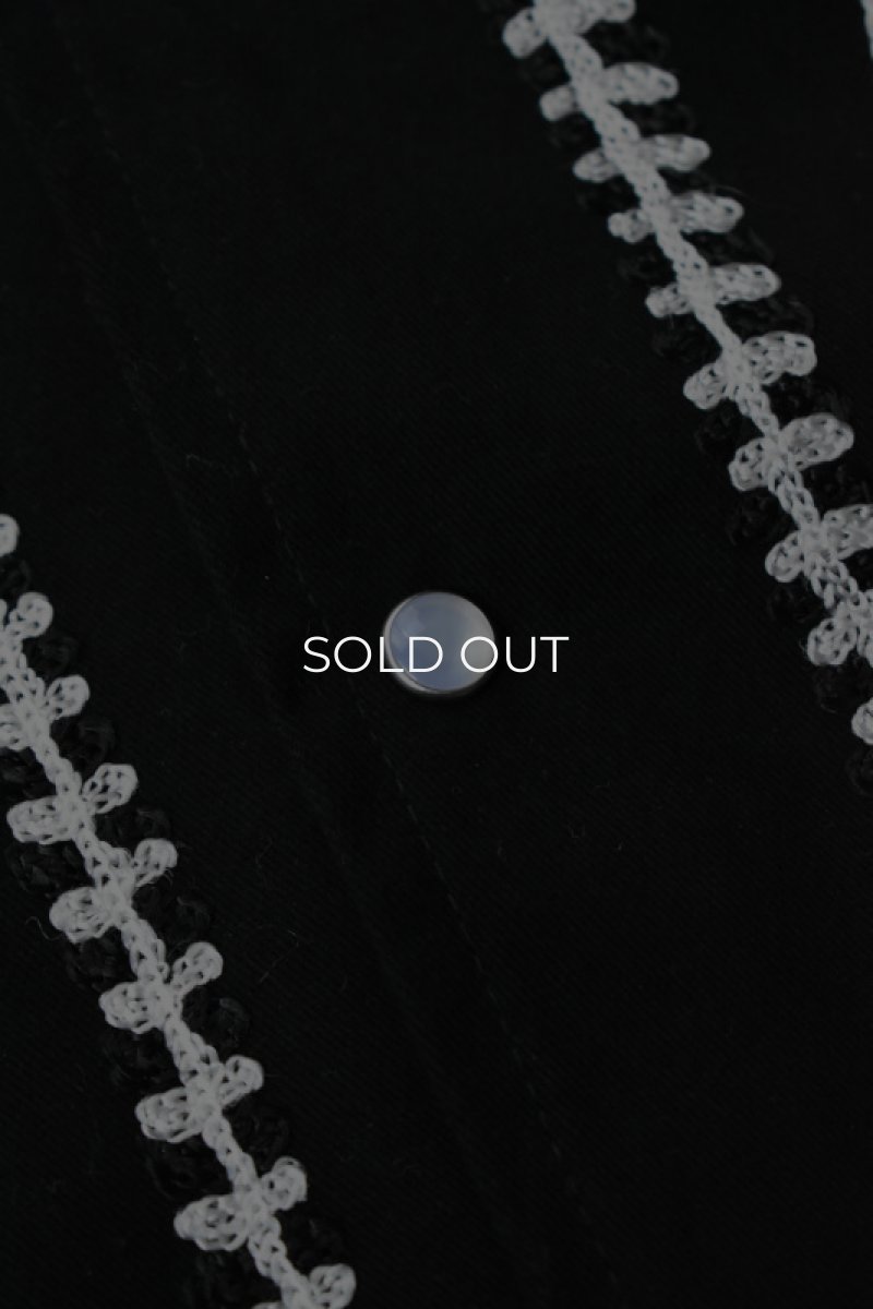 画像11: [NEW] Rockmount Ranch Wear Western Bolero Jacket [BLACK/ROPE DESIGN] (11)