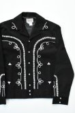 画像1: [NEW] Rockmount Ranch Wear Western Bolero Jacket [BLACK/ROPE DESIGN] (1)