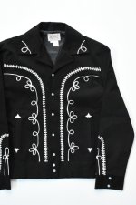 画像1: [NEW] Rockmount Ranch Wear Western Bolero Jacket [BLACK/ROPE DESIGN] (1)