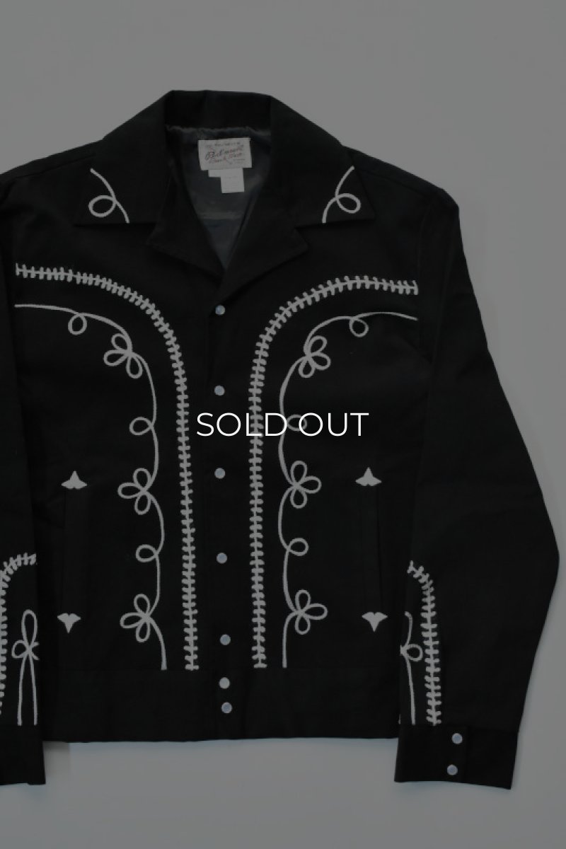画像1: [NEW] Rockmount Ranch Wear Western Bolero Jacket [BLACK/ROPE DESIGN] (1)