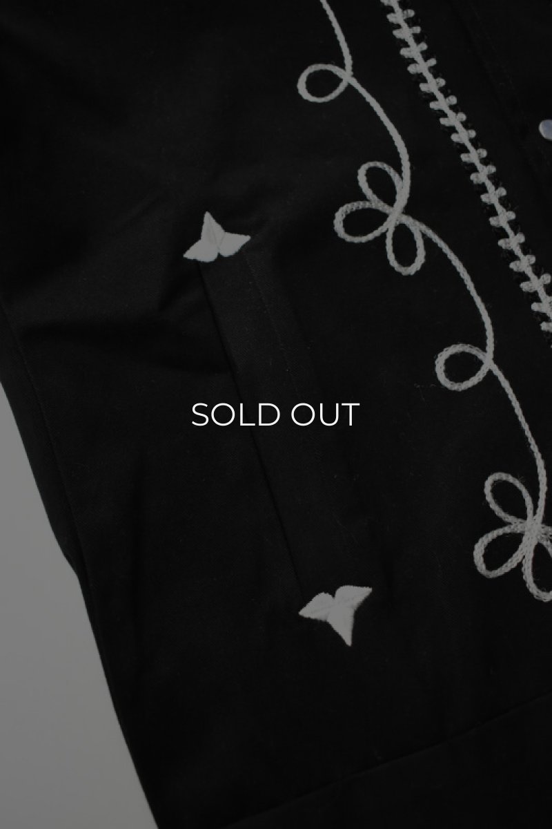 画像12: [NEW] Rockmount Ranch Wear Western Bolero Jacket [BLACK/ROPE DESIGN] (12)