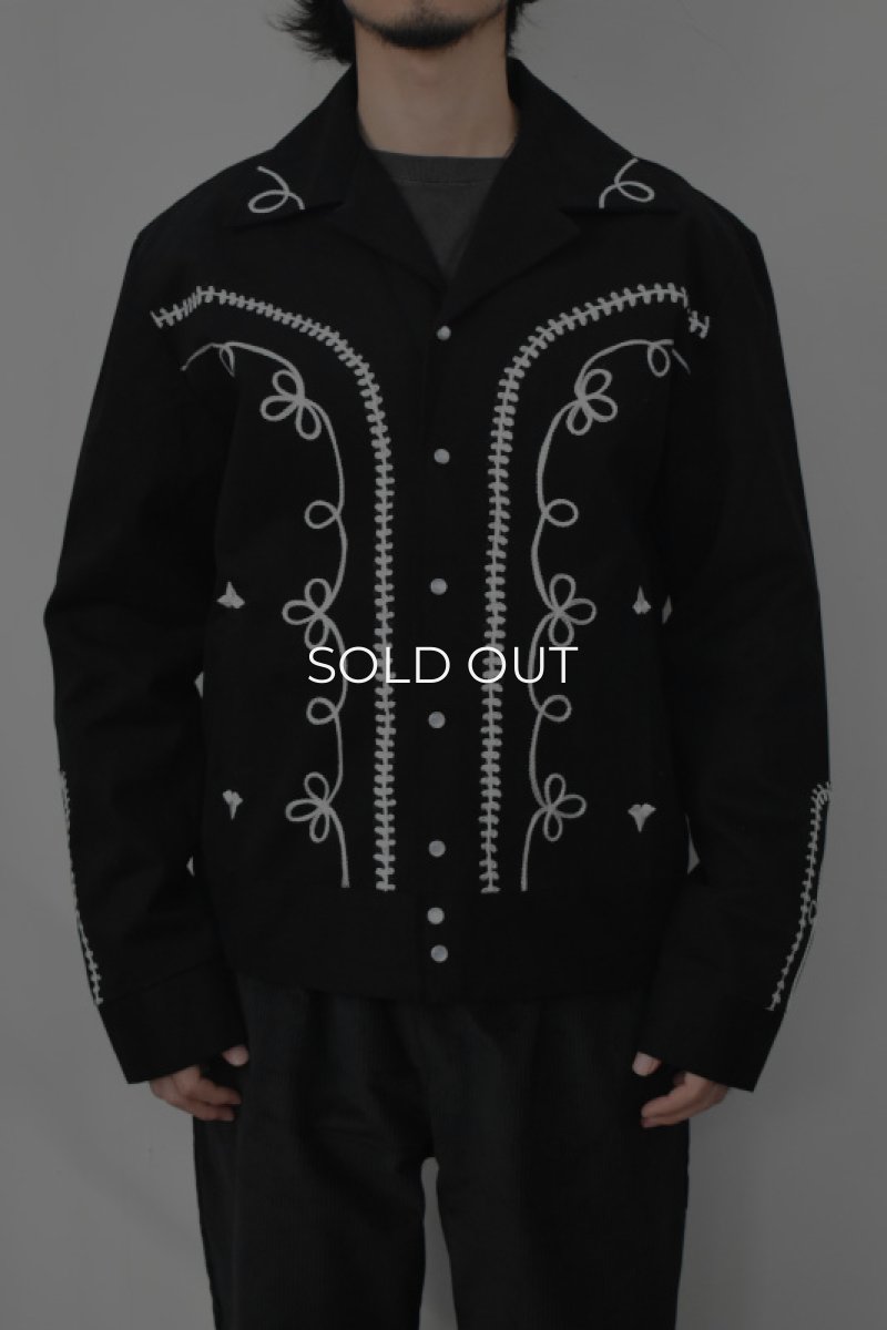 画像19: [NEW] Rockmount Ranch Wear Western Bolero Jacket [BLACK/ROPE DESIGN] (19)